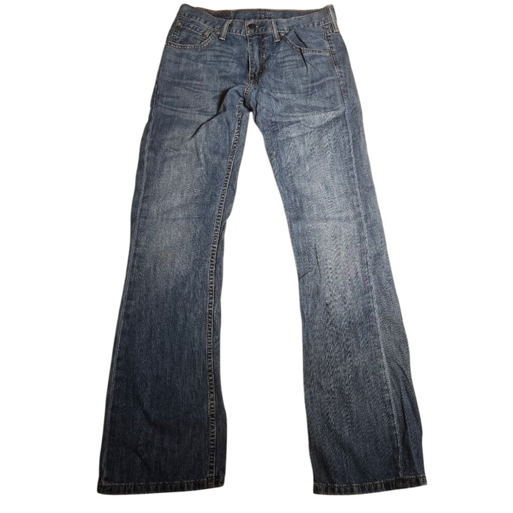 Levis 527 Slim Bootcut Jeans Mens 30x32 Blue Denim Medium Wash faded 1293